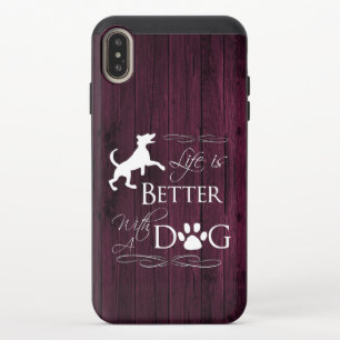 Life is better with a Dog iPhone Case - Magenta