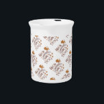 Life is Better With a Dog quote funny chihuahua Beverage Pitcher<br><div class="desc">Funny saying Life is Better With a Dog</div>