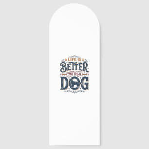 Life Is Better With a Dog Vintage Engraving Design Bookmarks
