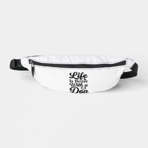 Life Is Better With a Dog Vintage Pet Lover Shirt_ Fanny Pack
