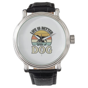 Life Is Better With A Dog Vintage Shirt Design_1 Watch