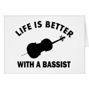 Life is better with a double bass cards