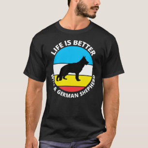 Life Is Better With A German Shepherd 124 T-Shirt