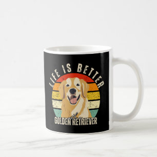 Life Is Better With a Golden Retriever, Dog Lover Coffee Mug