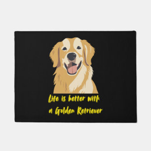 Life Is Better With a Golden Retriever – Dog Lover Doormat