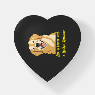 Life Is Better With a Golden Retriever � Dog Lover Paperweight
