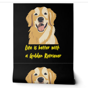 Life Is Better With a Golden Retriever – Dog Lover Wallpaper