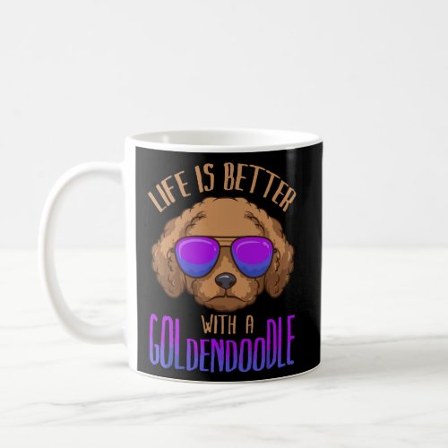 Life Is Better With a Goldendoodle Cute Doodle Dog Coffee Mug