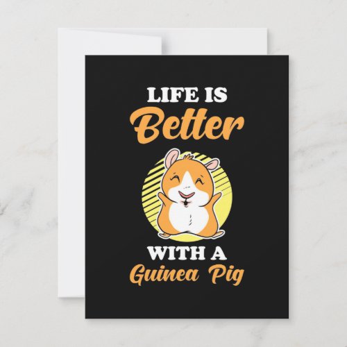 Life is Better With A Guinea Pig Thank You Card