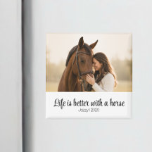 Life Is Better With A Horse Personalized Script