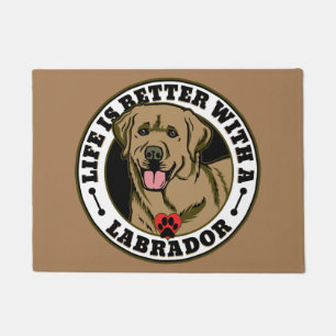 Life Is Better With A Labrador - Tan Doormat