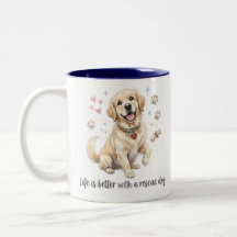 Life Is Better with a Rescue Dog Golden Retriever