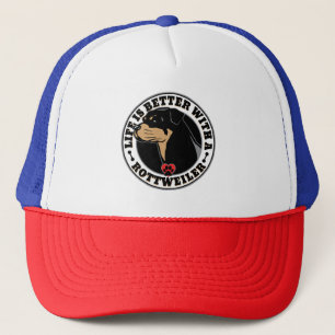 Life Is Better With A Rottweiler Dog Breed Trucker Hat