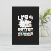 Life Is Better With A Sheep | Sheep Farmer Gift (Standing Front)