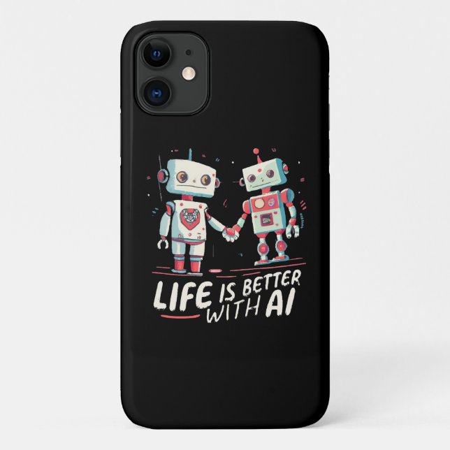 Life is better with AI Case-Mate iPhone Case (Back)