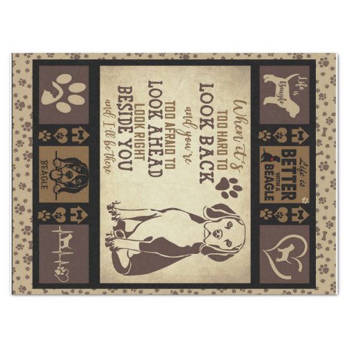 Life Is Better With Beagle Dog Lover Tissue Paper