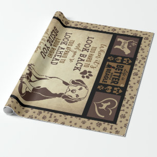 "Life Is Better With Beagle, Dog Lover Wrapping Paper