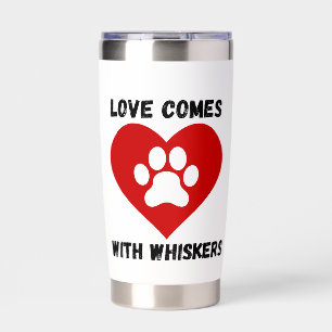 Life Is Better with Cats Cute Cat Lover Sticker Insulated Tumbler