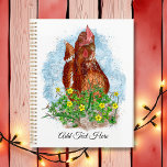 Life is Better with Chickens Planner<br><div class="desc">Cute hand drawn chicken in a patch of flowers and clover. I drew this after my own chicken.</div>