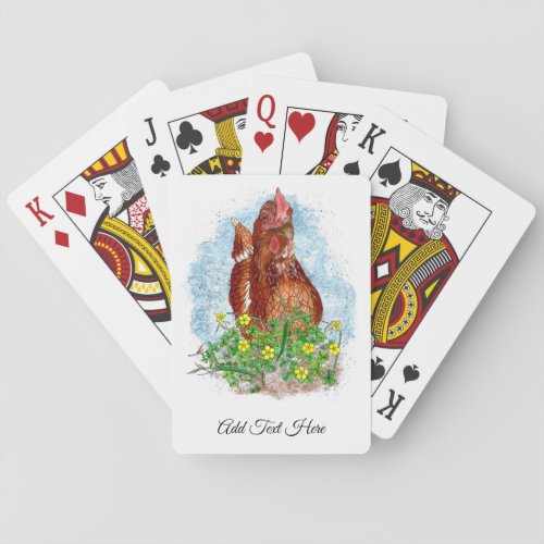 Life is Better with Chickens Poker Cards