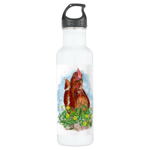 Life is Better with Chickens Stainless Steel Water Bottle
