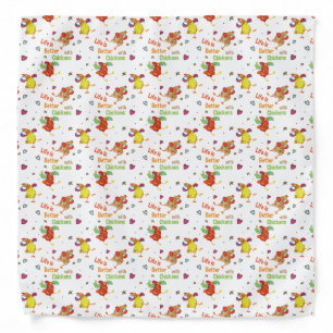 Life is Better with Chickens Watercolor Art Bandana