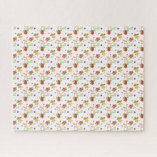 Life is Better with Chickens Watercolor Art Jigsaw Puzzle