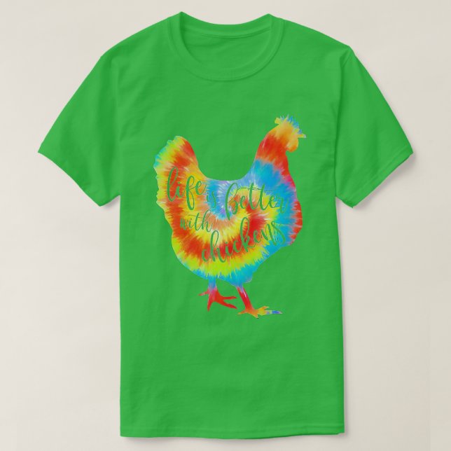 Life is Better With Chickens World Farm Animals Da T-Shirt (Design Front)