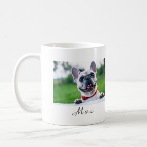 Life is Better with Dog by your side custom photo Coffee Mug