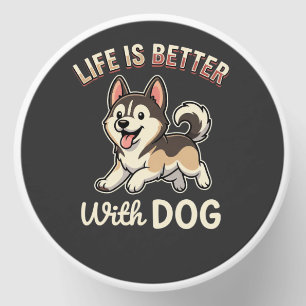 Life Is Better With Dog Cartoon Mini Candle Favors