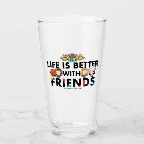 Life is Better with FRIENDS Chibi Art Glass