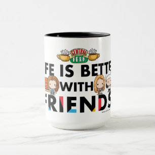 Life is Better with FRIENDS™ Chibi Art Mug