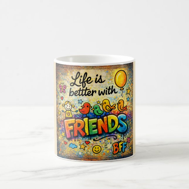 Life Is Better With Friends Mug (Center)