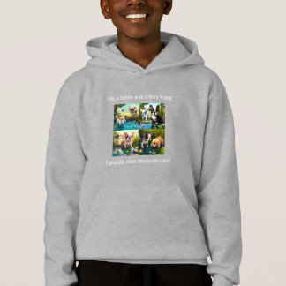 Life is better with friends - Puppy Love Hoodie