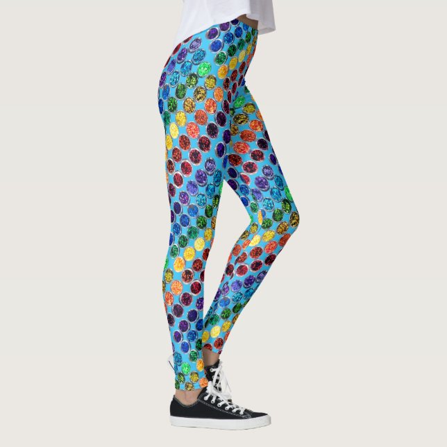 Life Is Better With Glitter Personal Sparkle Black Leggings (Right)