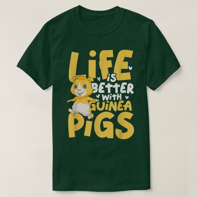 Life Is Better With Guinea Pigs3942  T-Shirt (Design Front)
