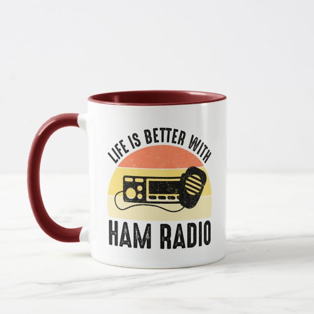 Life Is Better With Ham Radio Mug (Left)
