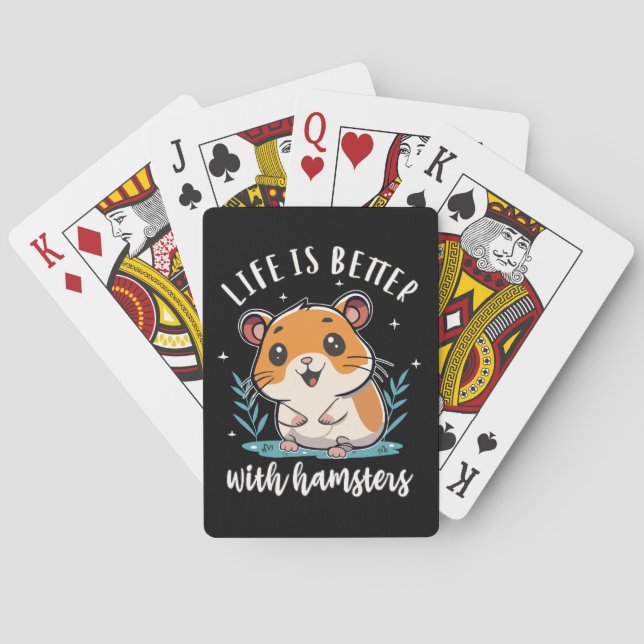 Life Is Better With Hamsters Poker Cards (Back)
