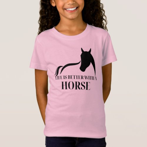 Life Is Better With Horse Horseman Gift        T_Shirt