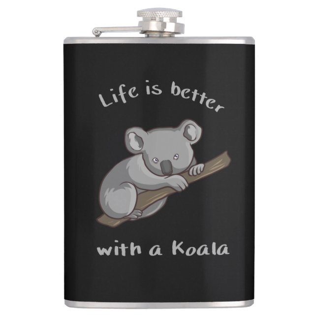 Life Is Better With Koala Flask (Front)