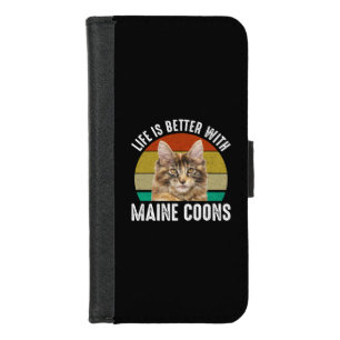 Life Is Better With Maine Coons iPhone 8/7 Wallet Case