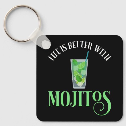 Life Is Better With Mojitos Keychain