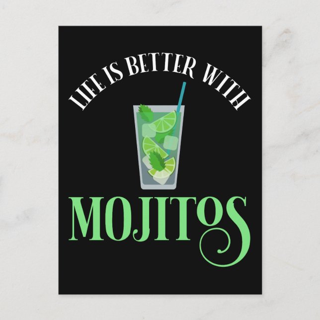 Life Is Better With Mojitos Postcard (Front)