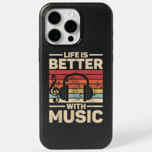 Life Is Better With Music Lover Musician Outfit ED iPhone 15 Pro Max Case