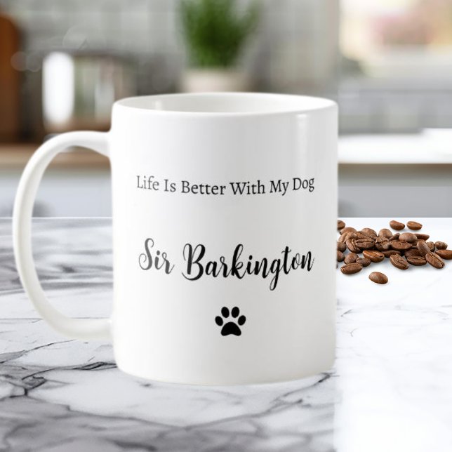 Life Is Better With My Dog Personalized Mug (Creator Uploaded)