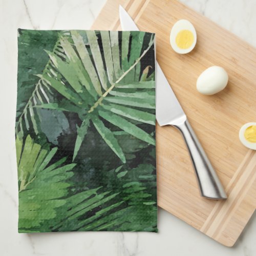 Life is better with palm trees kitchen towel