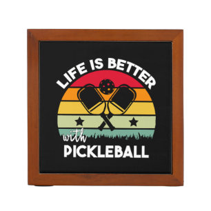 Life is Better with Pickleball Desk Organizer