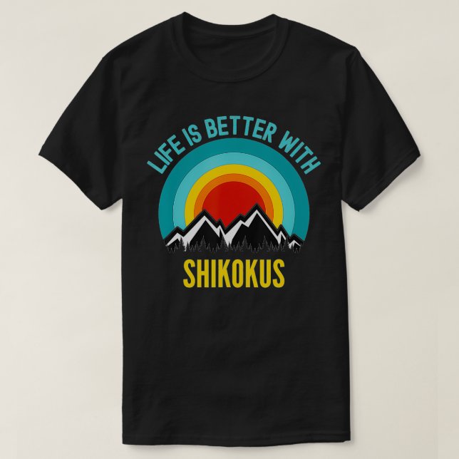 Life is Better With Shikoku Dog Owner Gift  T-Shirt (Design Front)