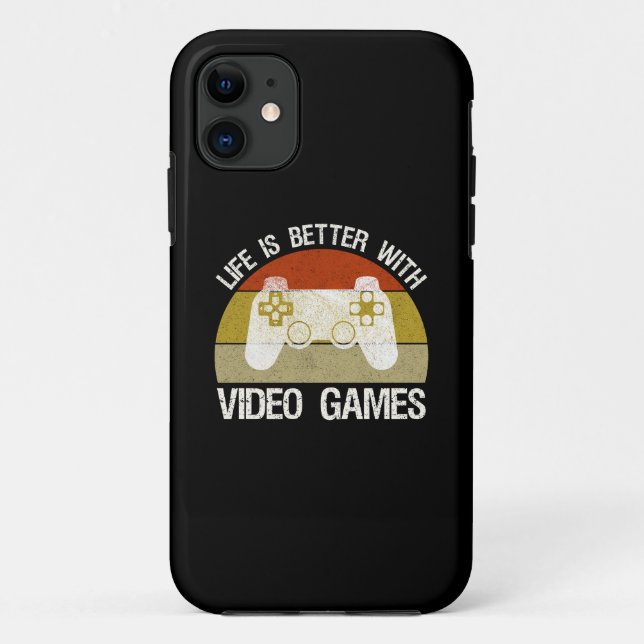 Life Is Better With Video Games Case-Mate iPhone Case (Back)