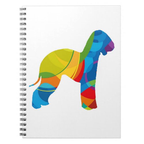 Life is Bright with a Bedlington Terrier Notebook